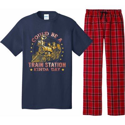 Could Be A Train Station Kinda Day Pajama Set