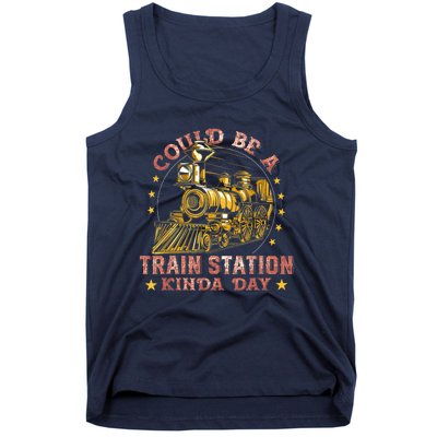 Could Be A Train Station Kinda Day Tank Top