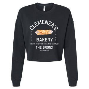 ClemenzaS Bakery Authentic Cannoli Delights And More! Cropped Pullover Crew