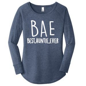 Cool Best Auntie Ever Bae Funny Gift Jumper Women's Perfect Tri Tunic Long Sleeve Shirt