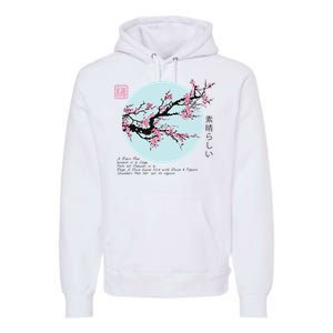 Cherry Blossom Aesthetic Japanese Harajuku Premium Hoodie