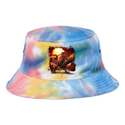 Comic Book Action Hero Movie Trex Dinosaur Tie Dye Newport Bucket Hat