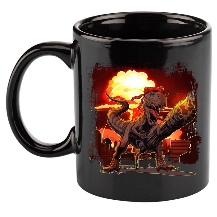 Comic Book Action Hero Movie Trex Dinosaur 11oz C Handle Ceramic Mug