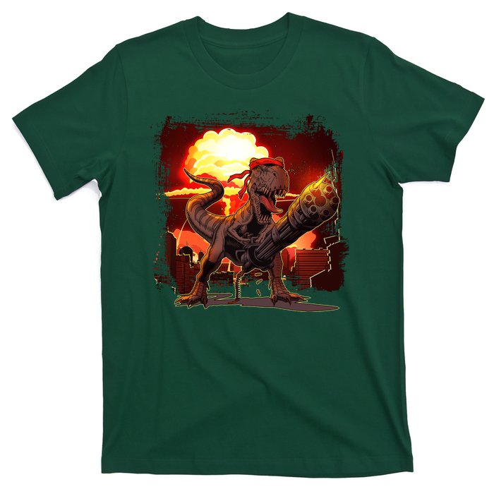 Comic Book Action Hero Movie Trex Dinosaur T-Shirt