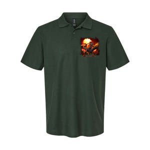 Comic Book Action Hero Movie Trex Dinosaur Softstyle Adult Sport Polo