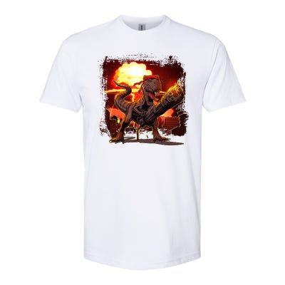 Comic Book Action Hero Movie Trex Dinosaur Softstyle® CVC T-Shirt