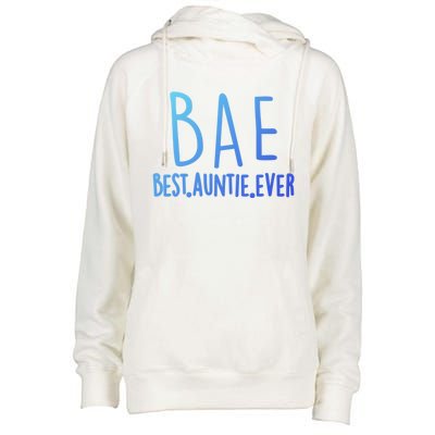 Cool Best Auntie Ever Bae Funny Gift Jumper Womens Funnel Neck Pullover Hood