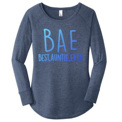 Cool Best Auntie Ever Bae Funny Gift Jumper Women's Perfect Tri Tunic Long Sleeve Shirt