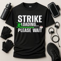 Cool Bowling Art Bowler Bowling Player Gift Cooling Performance Crew T-Shirt