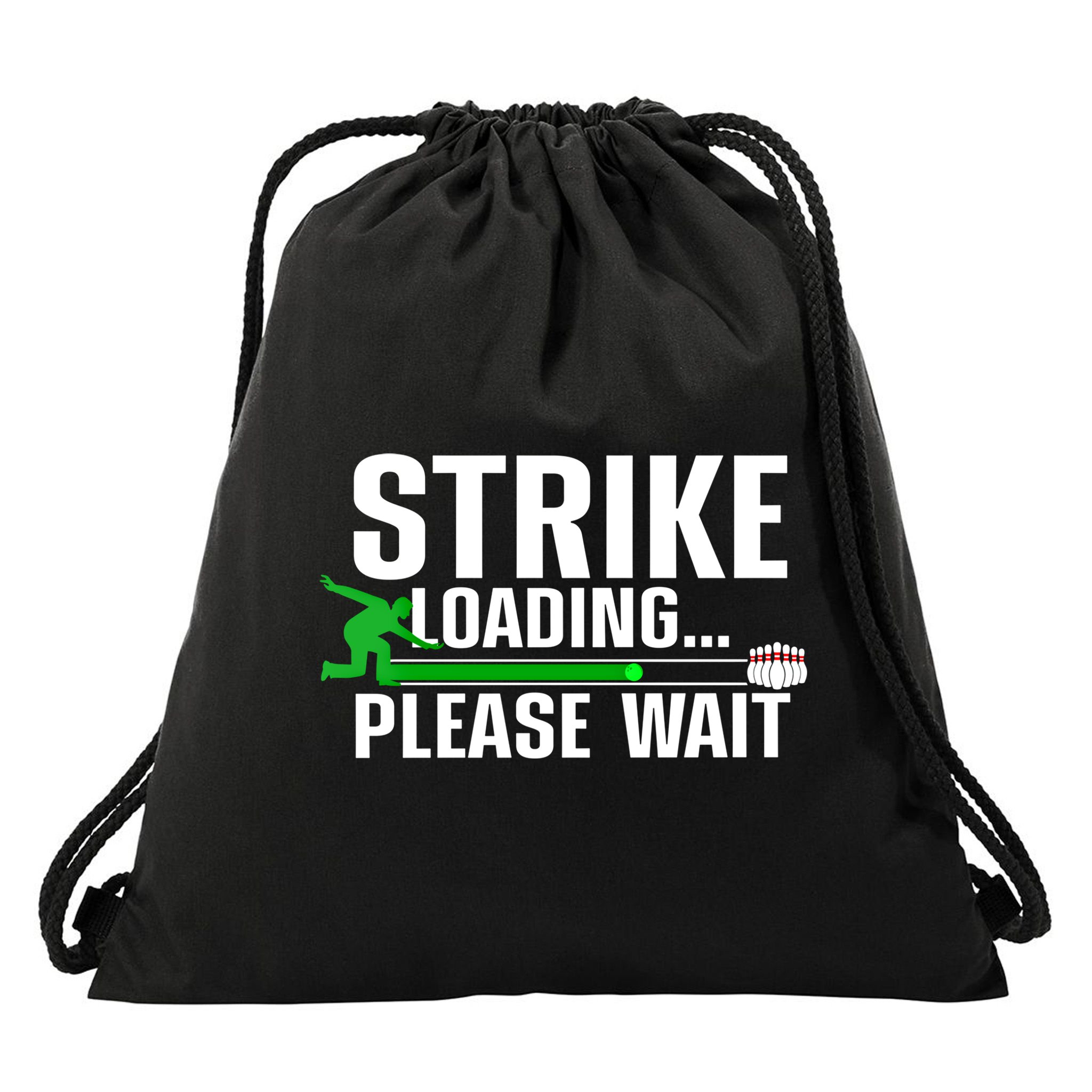 Cool Bowling Art Bowler Bowling Player Gift Drawstring Bag