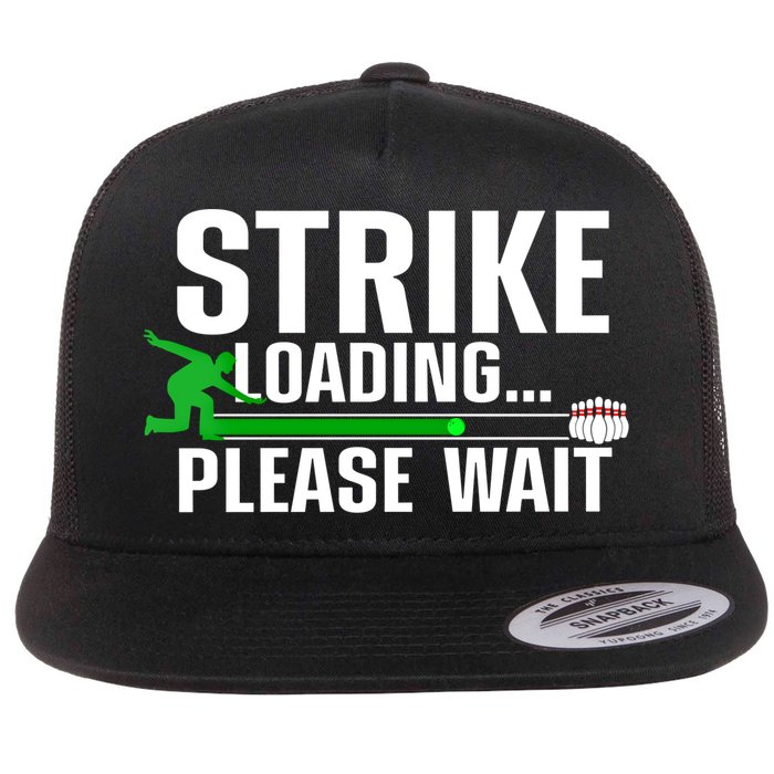 Cool Bowling Art Bowler Bowling Player Gift Flat Bill Trucker Hat
