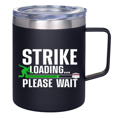 Cool Bowling Art Bowler Bowling Player Gift 12oz Stainless Steel Coffee Mug