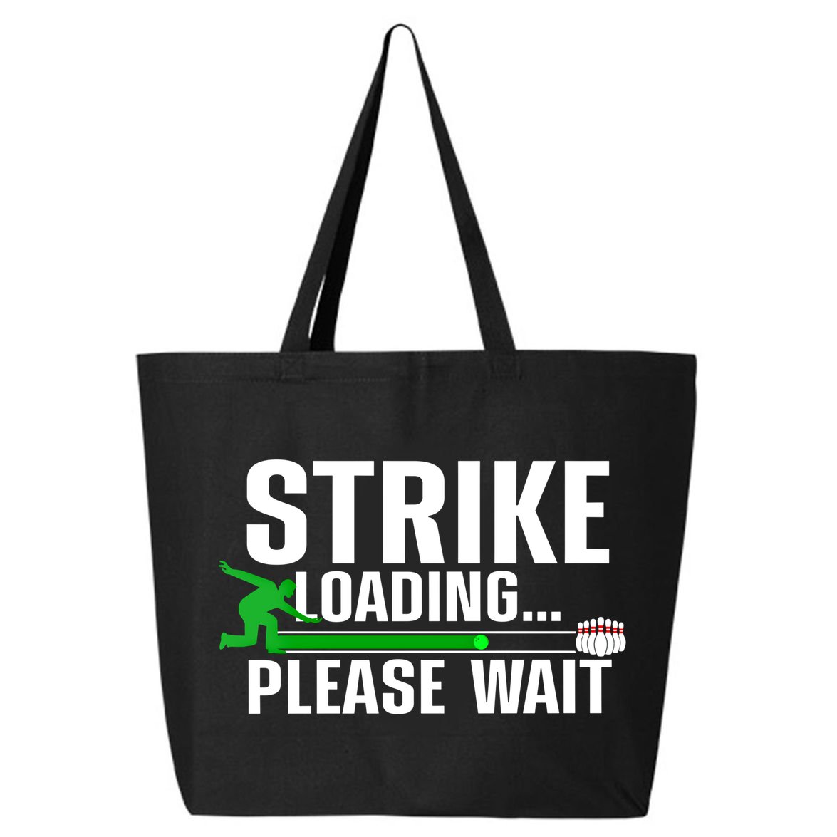 Cool Bowling Art Bowler Bowling Player Gift 25L Jumbo Tote