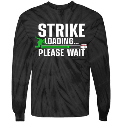 Cool Bowling Art Bowler Bowling Player Gift Tie-Dye Long Sleeve Shirt