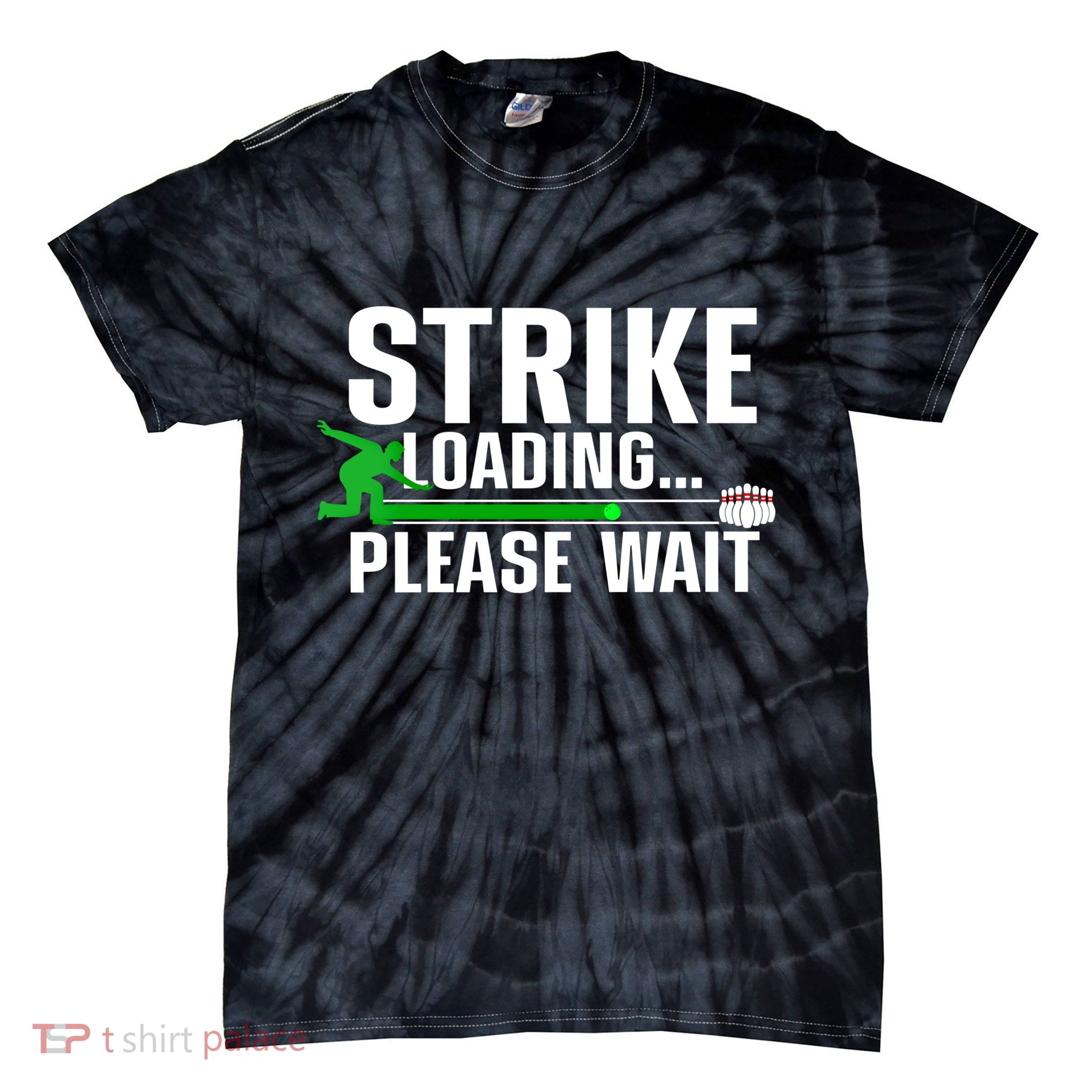 Cool Bowling Art Bowler Bowling Player Gift Tie-Dye T-Shirt