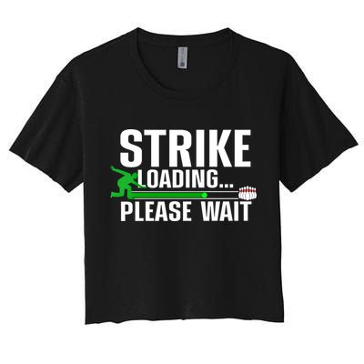 Cool Bowling Art Bowler Bowling Player Gift Crop Top
