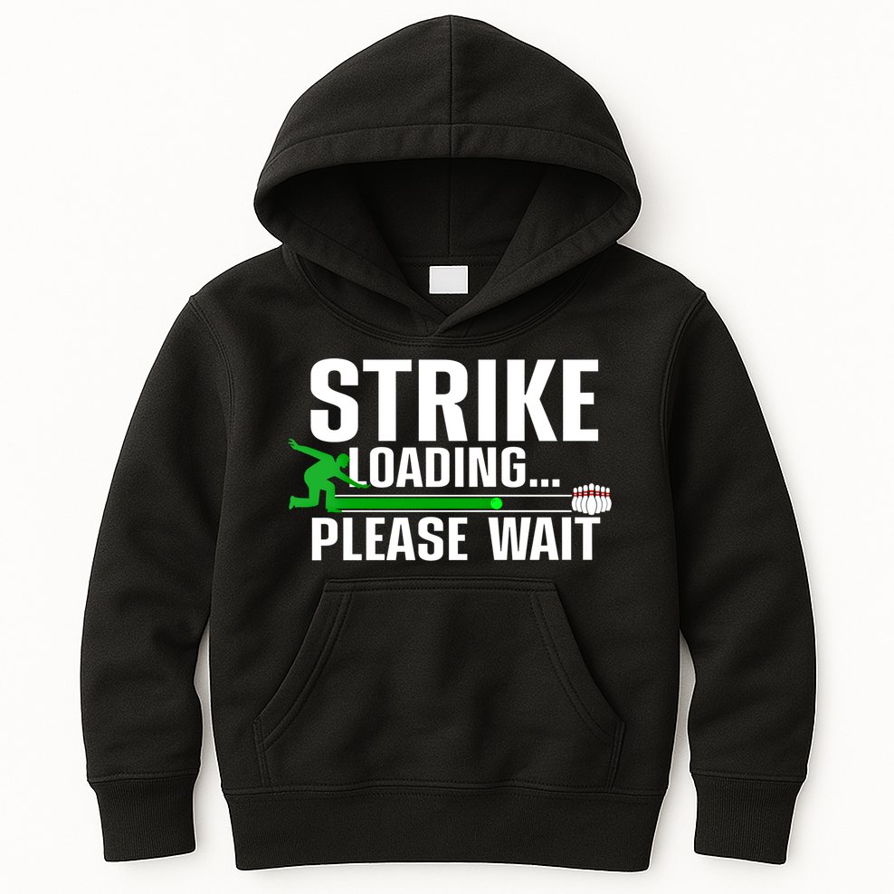 Cool Bowling Art Bowler Bowling Player Gift Kids Hoodie