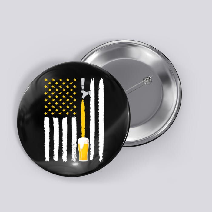 Craft Beer American Flag USA Button