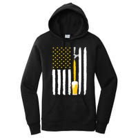 Craft Beer American Flag USA Women's Pullover Hoodie