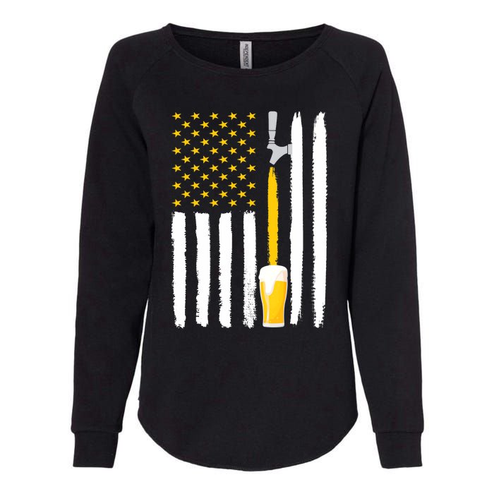 Craft Beer American Flag USA Womens California Wash Sweatshirt