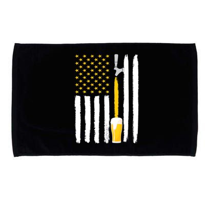 Craft Beer American Flag USA Microfiber Hand Towel