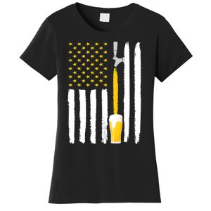 Craft Beer American Flag USA Women's T-Shirt