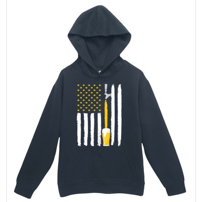 Craft Beer American Flag USA Urban Pullover Hoodie