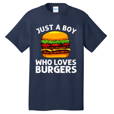 Cool Burger Art For Boy Hamburger Cheeseburger Lover Tall T-Shirt