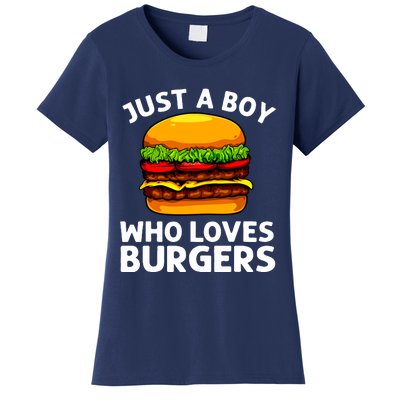 Cool Burger Art For Boy Hamburger Cheeseburger Lover Women's T-Shirt