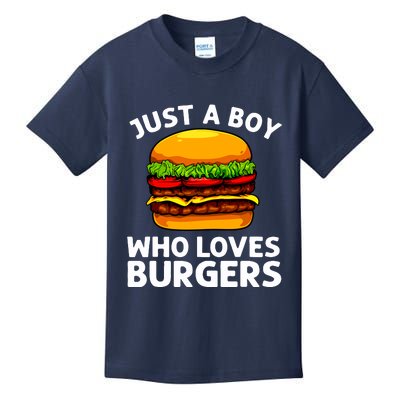 Cool Burger Art For Boy Hamburger Cheeseburger Lover Kids T-Shirt