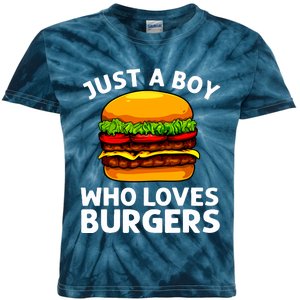 Cool Burger Art For Boy Hamburger Cheeseburger Lover Kids Tie-Dye T-Shirt