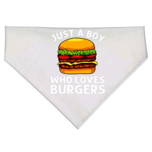 Cool Burger Art For Boy Hamburger Cheeseburger Lover USA-Made Doggie Bandana