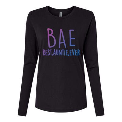 Cool Best Auntie Ever Bae Funny Gift Jumper Womens Cotton Relaxed Long Sleeve T-Shirt