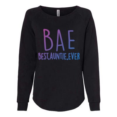 Cool Best Auntie Ever Bae Funny Gift Jumper Womens California Wash Sweatshirt