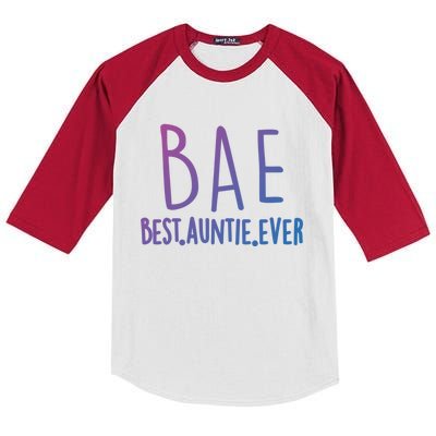 Cool Best Auntie Ever Bae Funny Gift Jumper Kids Colorblock Raglan Jersey