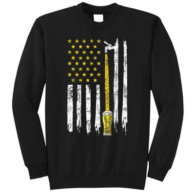 Craft Beer American Flag USA 4th Of July Brewery America Sweatshirt