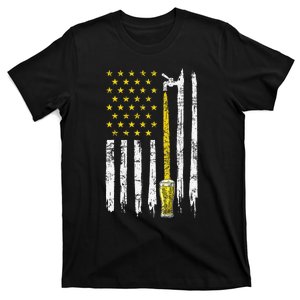 Craft Beer American Flag USA 4th Of July Brewery America T-Shirt