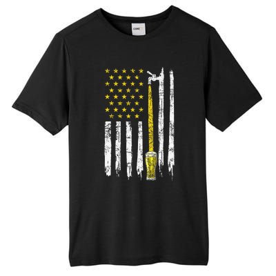 Craft Beer American Flag USA 4th Of July Brewery America Tall Fusion ChromaSoft Performance T-Shirt