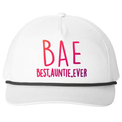 Cool Best Auntie Ever Bae Funny Gift Jumper Snapback Five-Panel Rope Hat