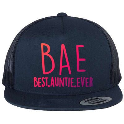 Cool Best Auntie Ever Bae Funny Gift Jumper Flat Bill Trucker Hat