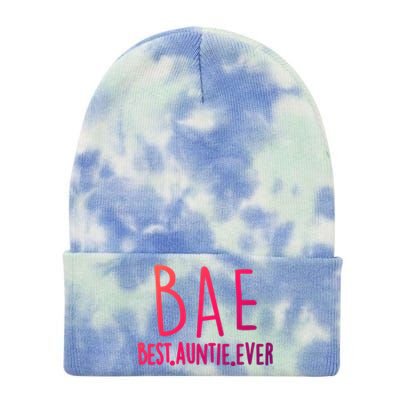 Cool Best Auntie Ever Bae Funny Gift Jumper Tie Dye 12in Knit Beanie