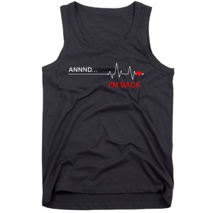 Coronary Bypass Artery Open Heart Diseases Surgery Heartbeat Tank Top