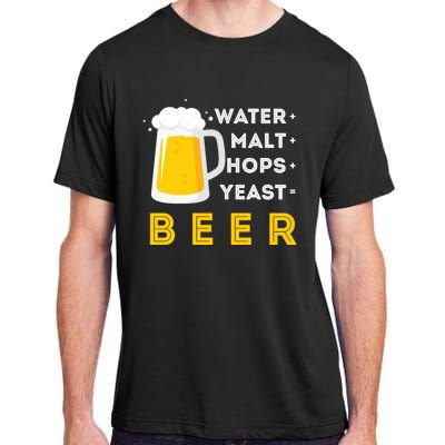 Craft Beer And Homebrewing Or Water Malt Hops Yeast Beer Gift Adult ChromaSoft Performance T-Shirt