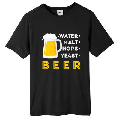 Craft Beer And Homebrewing Or Water Malt Hops Yeast Beer Gift Tall Fusion ChromaSoft Performance T-Shirt