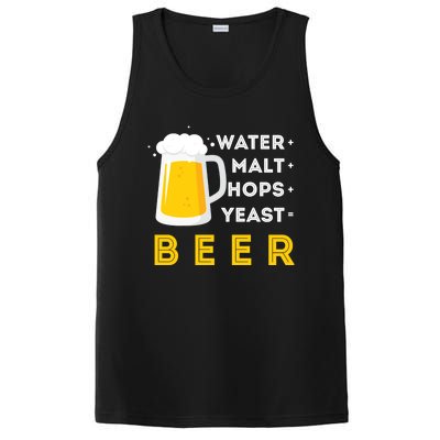 Craft Beer And Homebrewing Or Water Malt Hops Yeast Beer Gift PosiCharge Competitor Tank