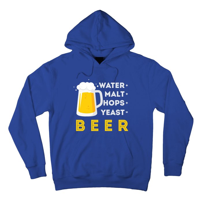 Craft Beer And Homebrewing Or Water Malt Hops Yeast Beer Gift Hoodie