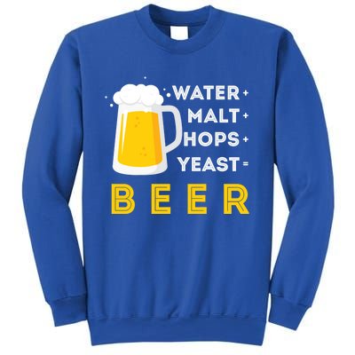 Craft Beer And Homebrewing Or Water Malt Hops Yeast Beer Gift Sweatshirt