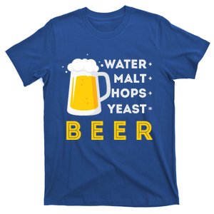 Craft Beer And Homebrewing Or Water Malt Hops Yeast Beer Gift T-Shirt