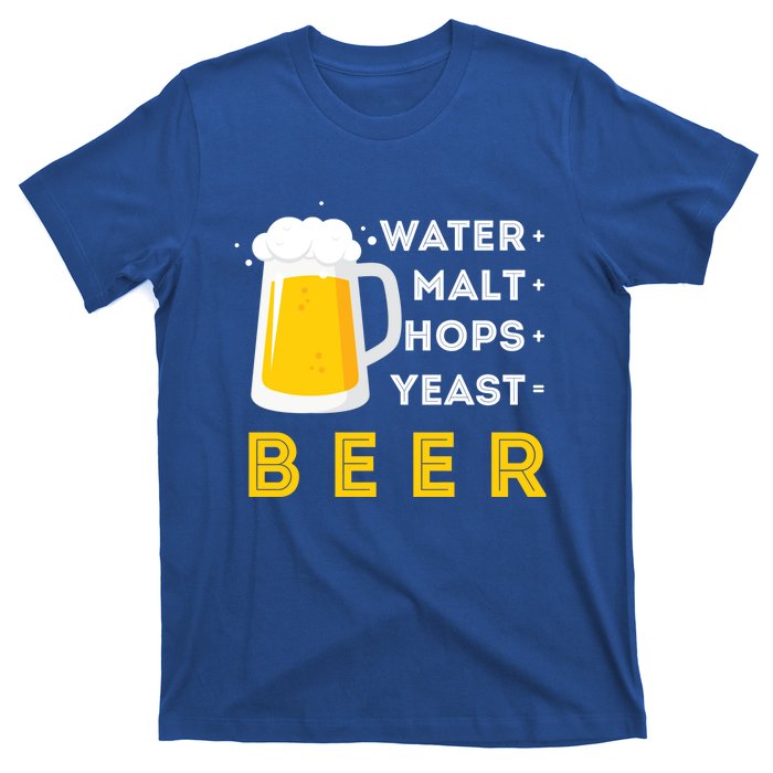 Craft Beer And Homebrewing Or Water Malt Hops Yeast Beer Gift T-Shirt