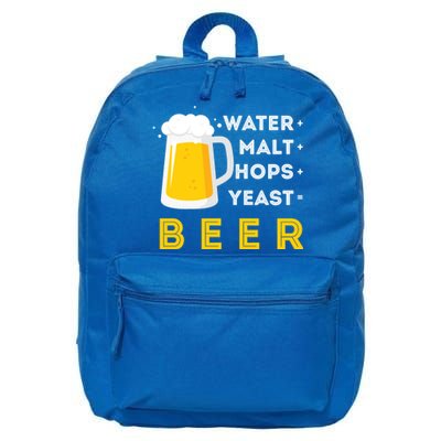 Craft Beer And Homebrewing Or Water Malt Hops Yeast Beer Gift 16 in Basic Backpack